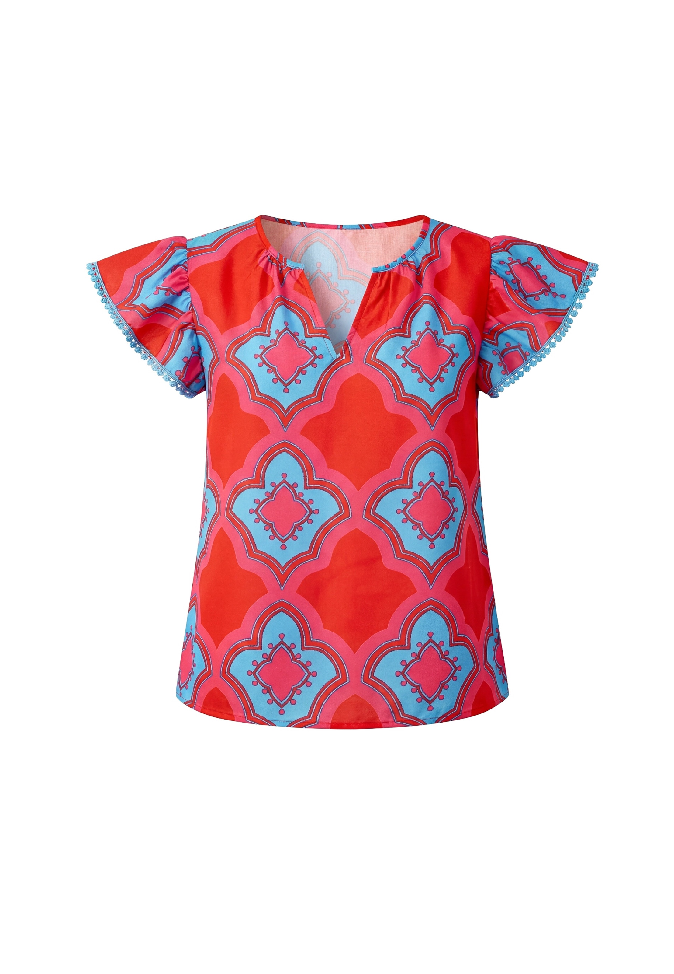 Usha Blusa en L en rojo, Vista del producto