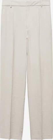 Loosefit Pantalon à pince 'cesar' MANGO en beige : devant