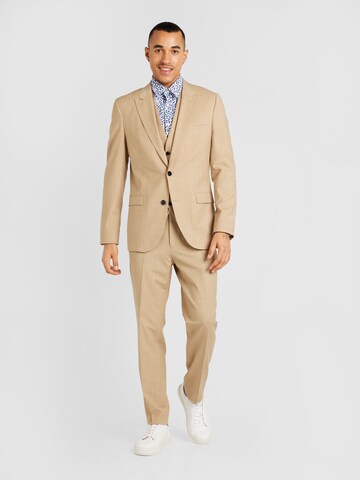 HUGO Regular Suit 'Arti/Hesten' in Beige: front