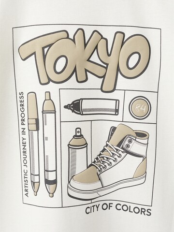 MANGO KIDS Tričko 'TOKYO' - Biela