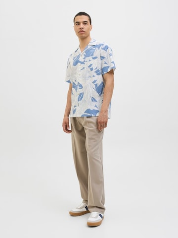 JACK & JONES Средняя посадка Рубашка 'JPRBLUBAHAMAS' в Белый