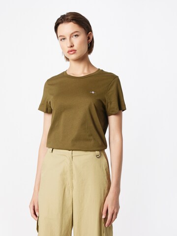 Maglietta di GANT in verde: frontale