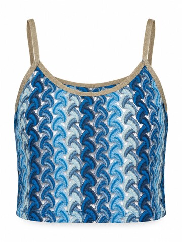 Top di Ombre in blu: frontale