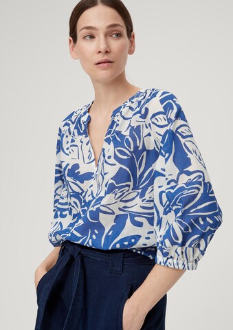 s.Oliver Blouse in Blauw: voorkant