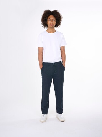 KnowledgeCotton Apparel - Loosefit Calças chino 'Bob' em azul