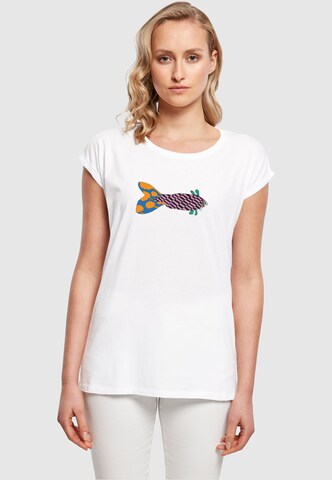 Merchcode Shirt 'Yellow Submarine' in White: front