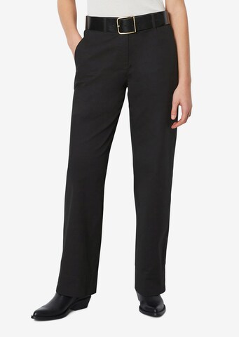 Marc O'Polo Loose fit Pants 'Lande' in Black: front