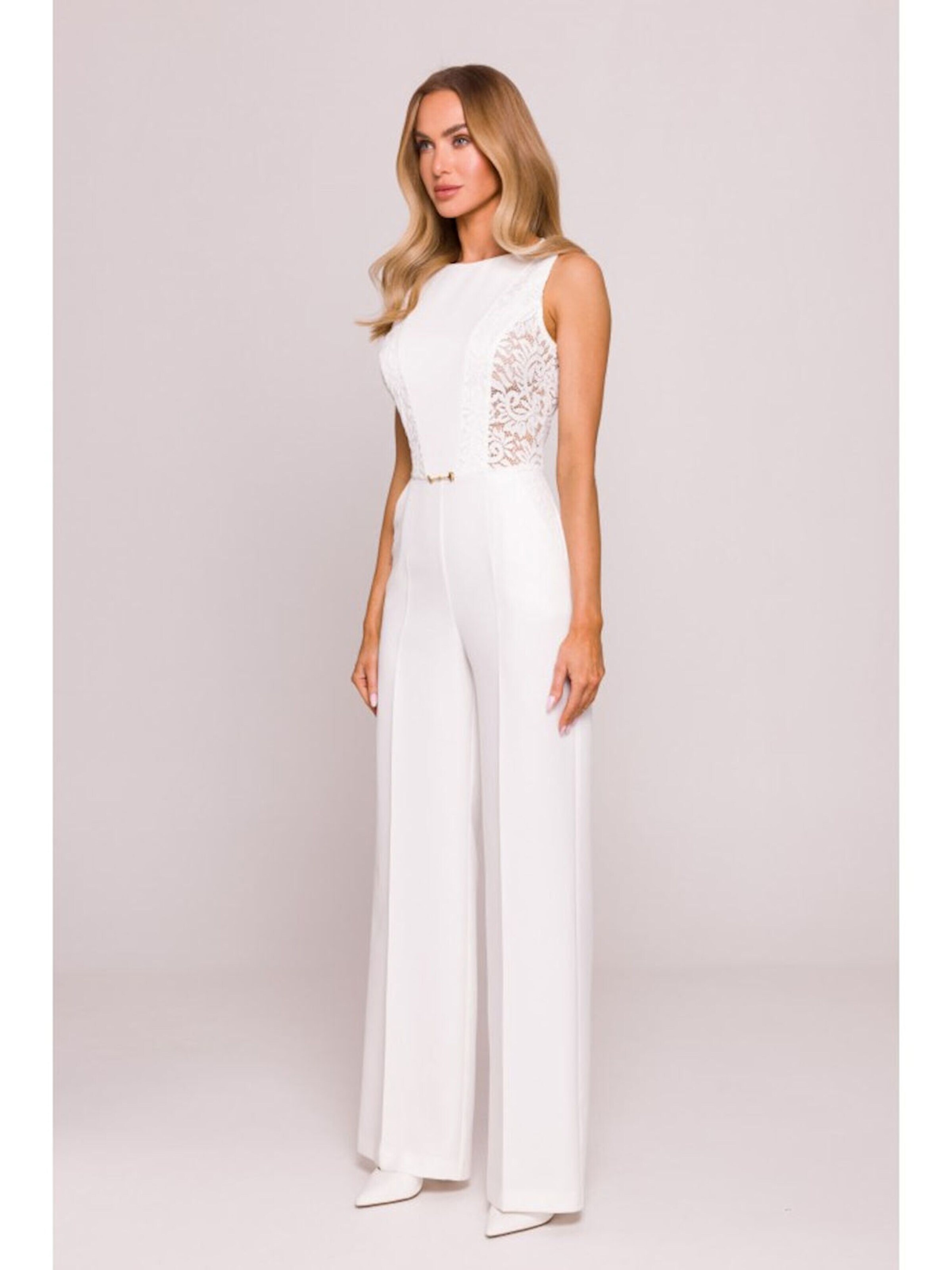 Numoco Jumpsuit 'Overall Eva' in White