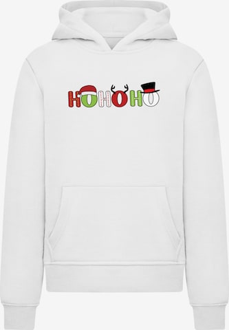 Merchcode Sweatshirt 'Christmas Ho Ho Ho' in Weiß: Vorderseite