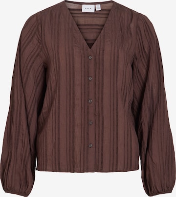 VILA Blouse 'VIVera' in Bruin: voorkant