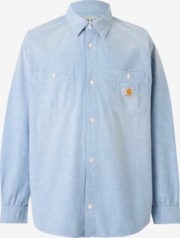 mėlyna Carhartt WIP Patogus modelis Marškiniai: priekis