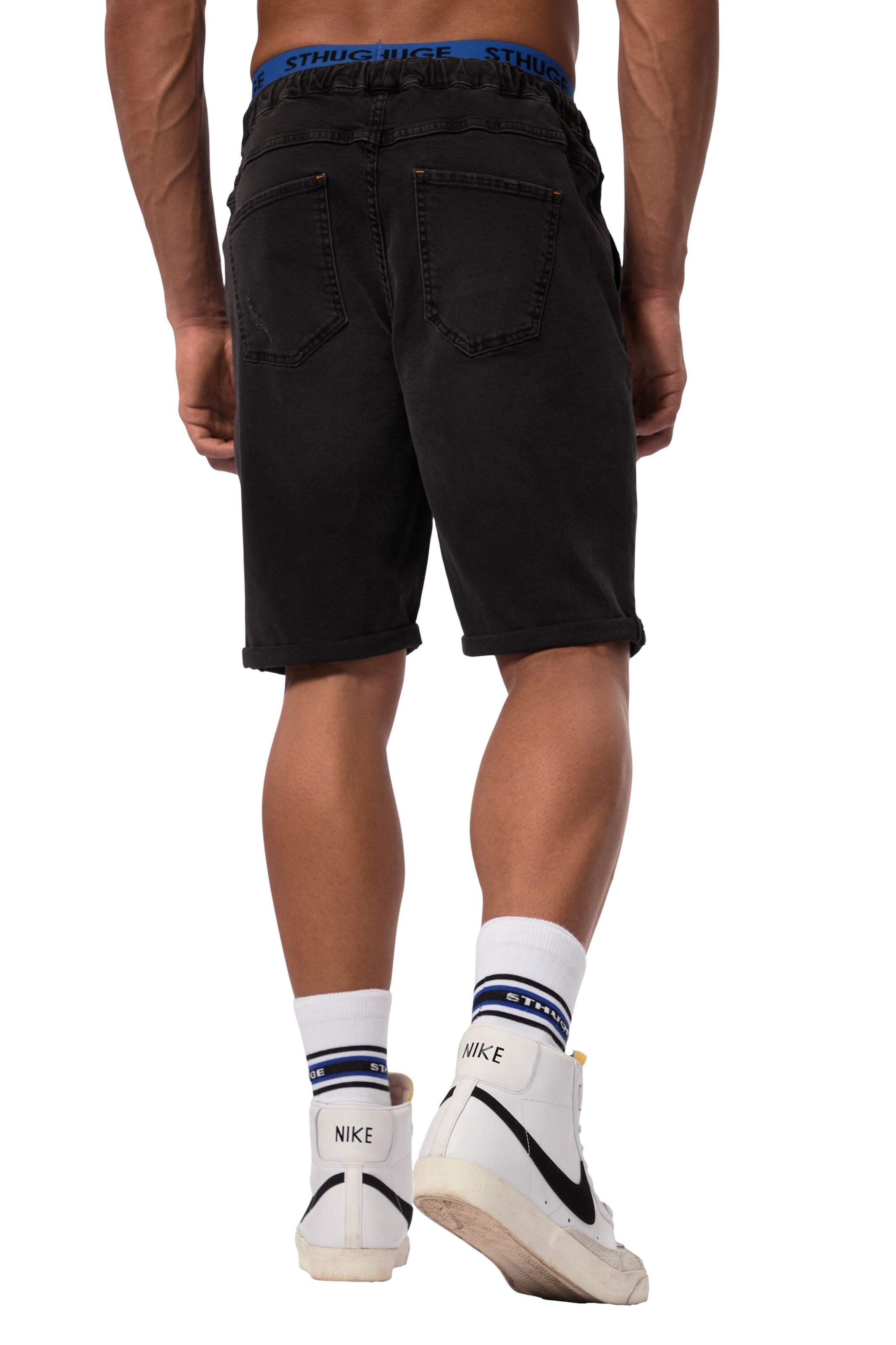 STHUGE Loosefit Jeans in Zwart