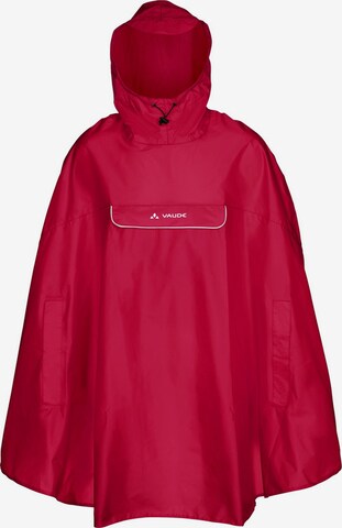 VAUDE Poncho 'Valdipino' in Rot: predná strana