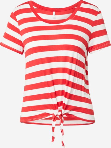 T-shirt 'ARLI' ONLY en rouge : devant