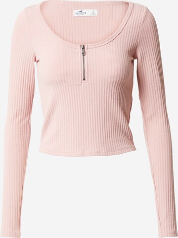 T-shirt HOLLISTER en rose : devant