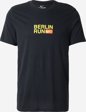 NIKE Функциональная футболка 'CITY MRTH' в Черный: спереди