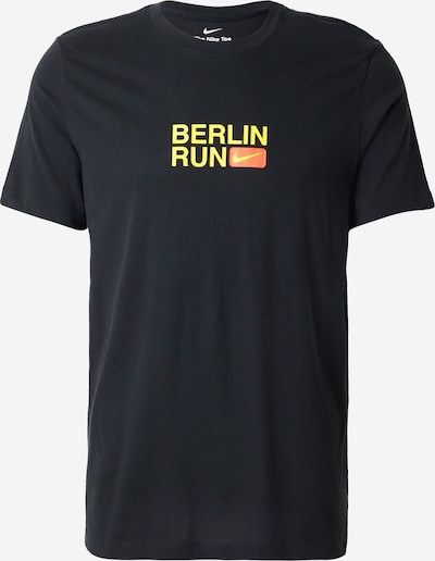 Sportiniai marškinėliai 'CITY MRTH' iš NIKE, spalva – geltona / oranžinė / juoda, Prekių apžvalga