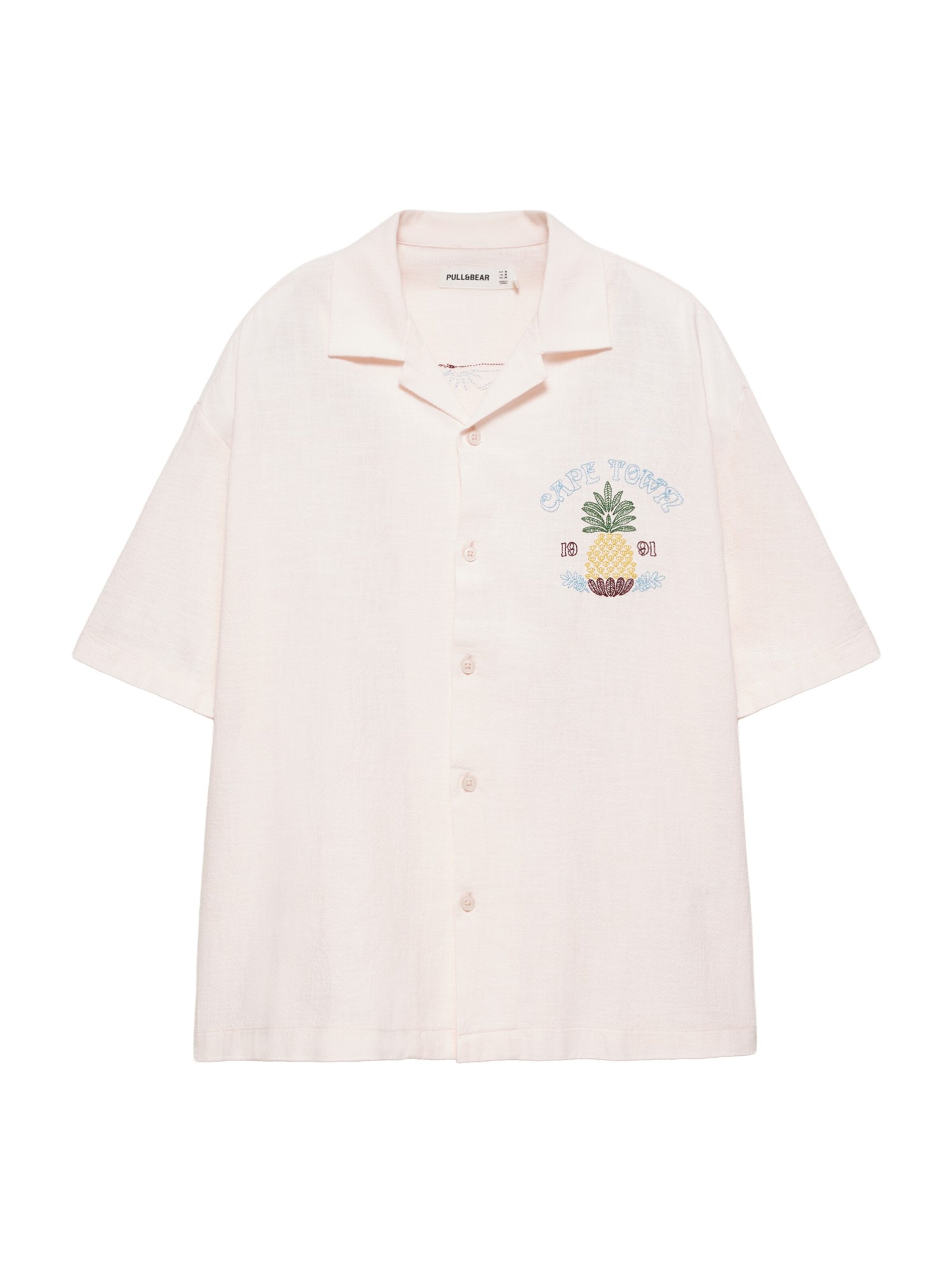 Cămașă pe XS Pull&Bear pe maro cămilă / albastru deschis / verde smarald / roz pal, Vizualizare produs