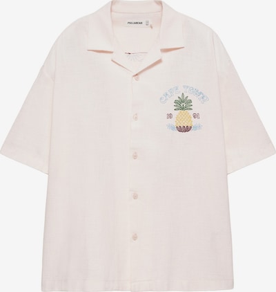 Pull&Bear Košulja veličine XS u boja devine dlake (camel) / svijetloplava / smaragdno zelena / prljavo roza, Pregled proizvoda