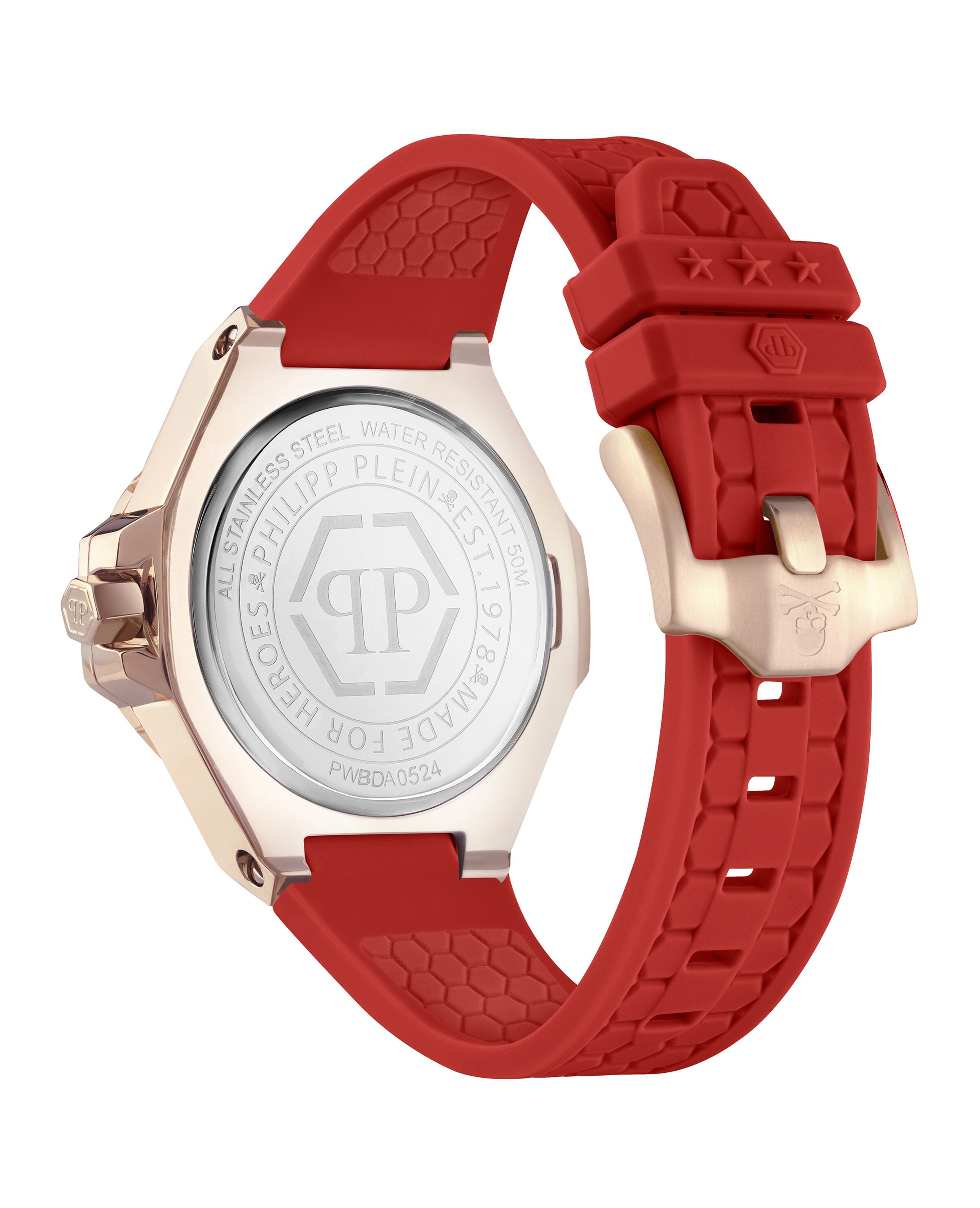 Montre à affichage analogique Philipp Plein Watches en rouge