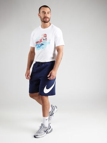 Nike Sportswear Avar lõige Püksid 'CLUB', värv sinine
