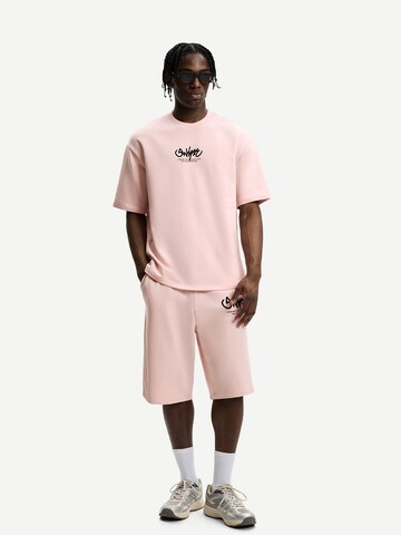 Bershka Baggy Trousers in Pink