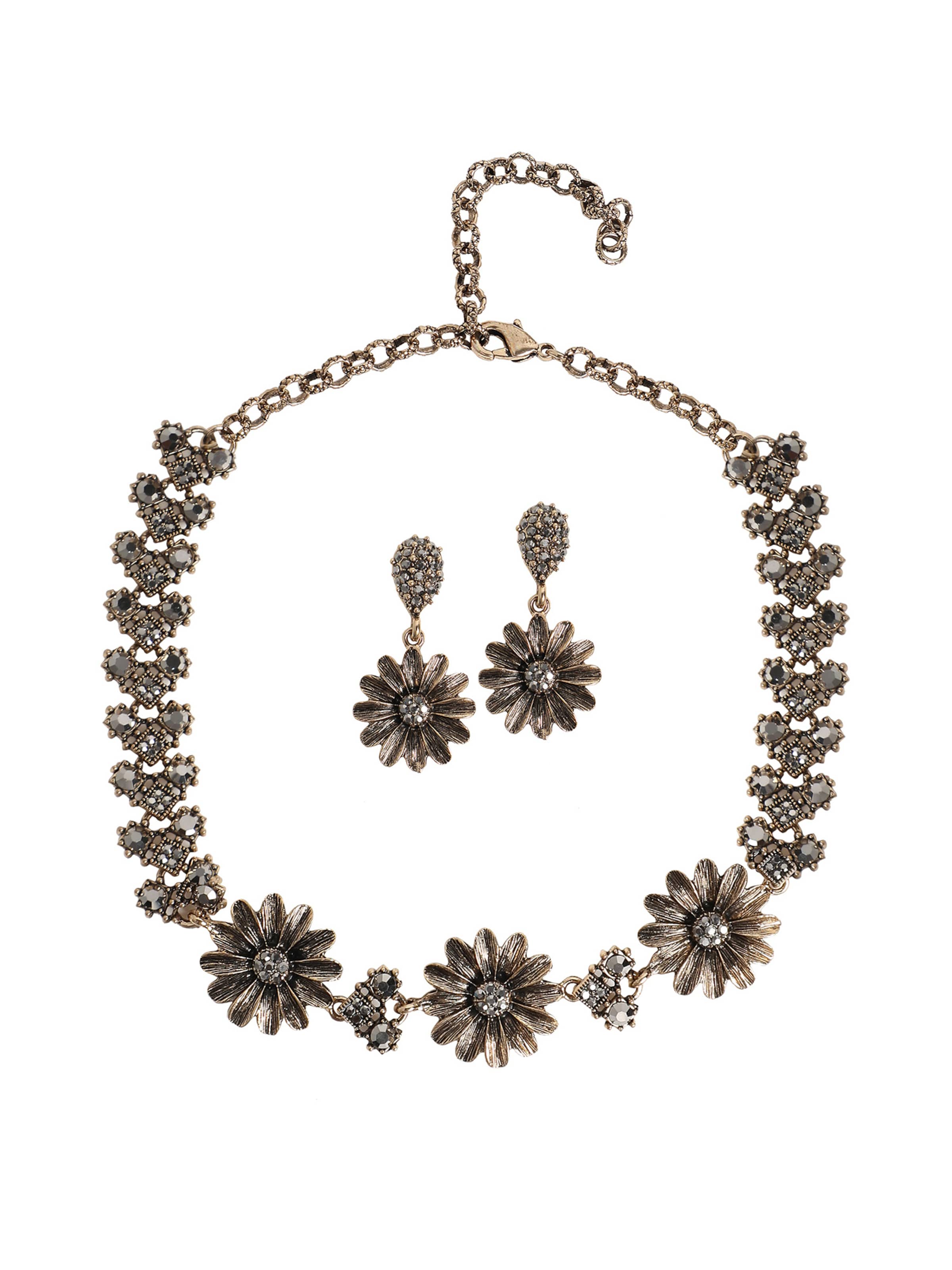 SOHI Комплект бижута 'Lora' в злато: отпред