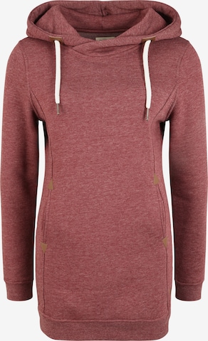 Oxmo Sweatshirt 'Vicky Hood-Long' in Rood: voorkant