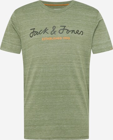JACK & JONES T-Shirt 'Berg' in Grün: predná strana