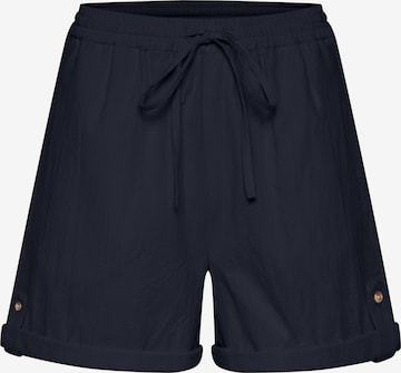 SAINT TROPEZ Loose fit Trousers 'Zalinda' in Blue: front