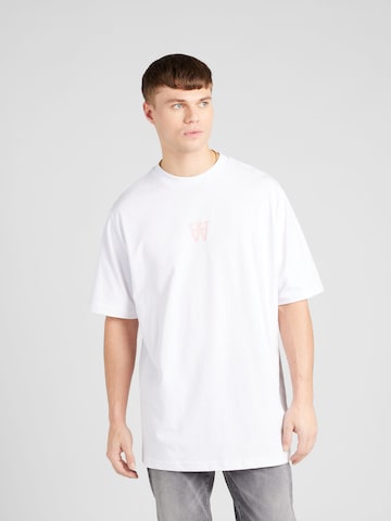 T-Shirt 'Asa' WOOD WOOD en blanc : devant