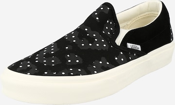 VANS - Zapatillas sin cordones 'Classic' en negro: frente