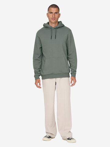 Only & Sons Sweatshirt 'Ceres' in Green