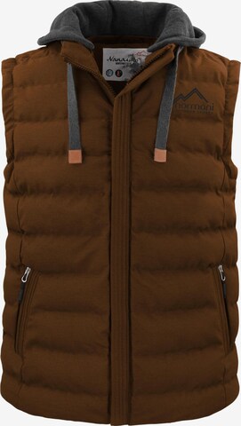 Gilet de sport 'Nanaimo' normani en marron : devant