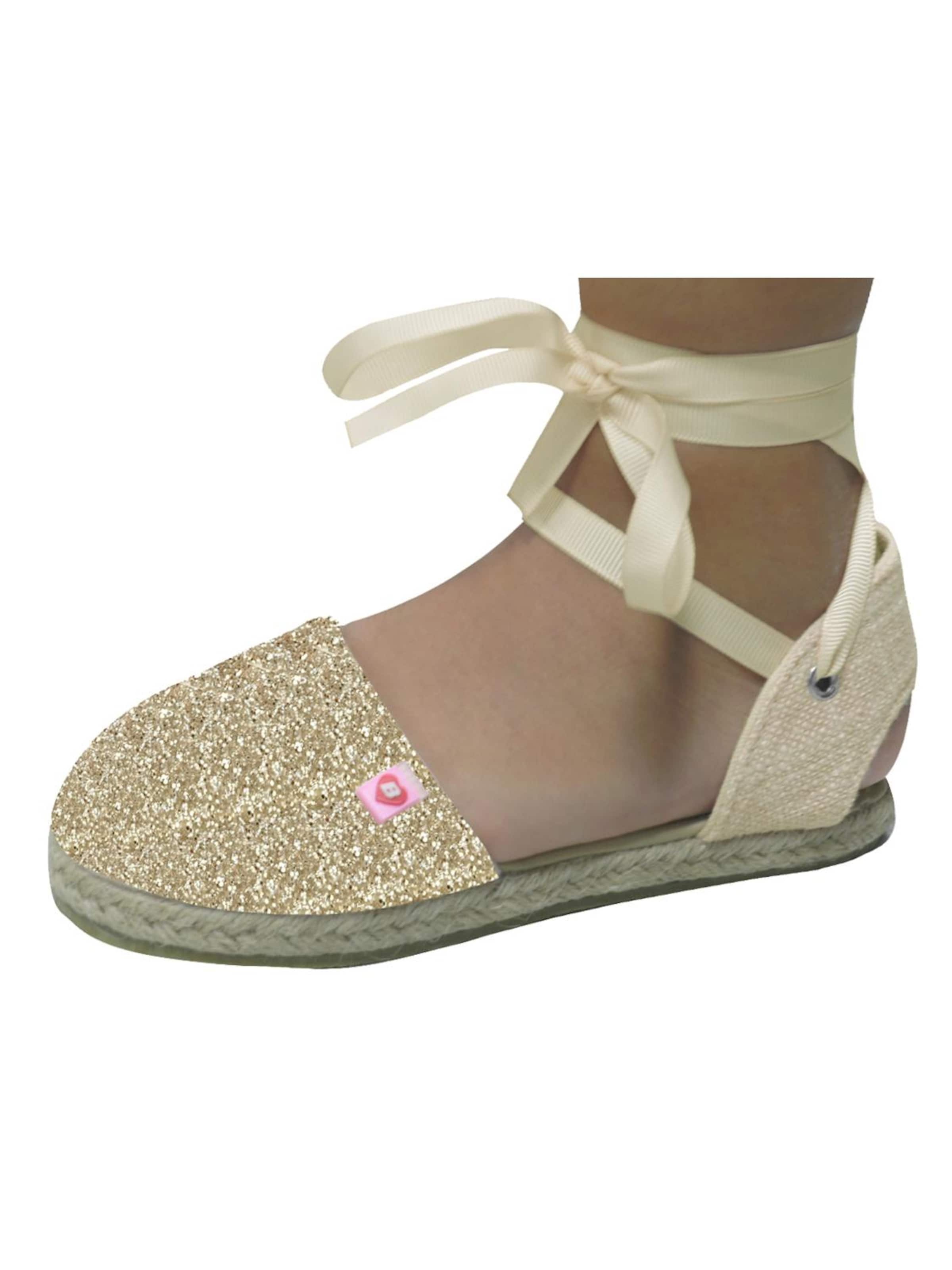Beppi Sandale 'Casual Sandal' in Gold: Vorderseite