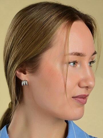 Akzent Earrings 'Veerle, langlebig' in Silver: front