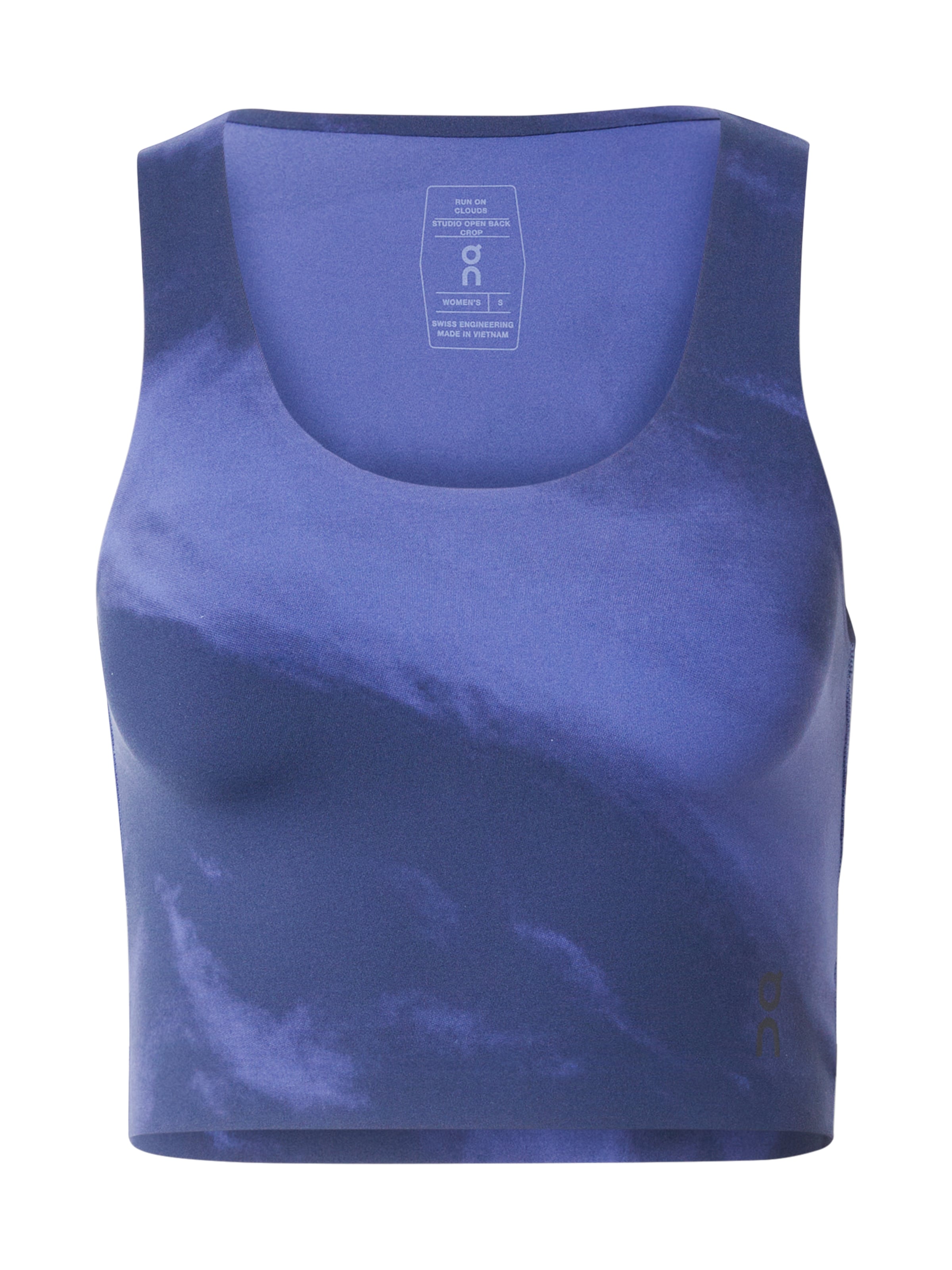 Top sportivo 'Studio' di On in blu: frontale