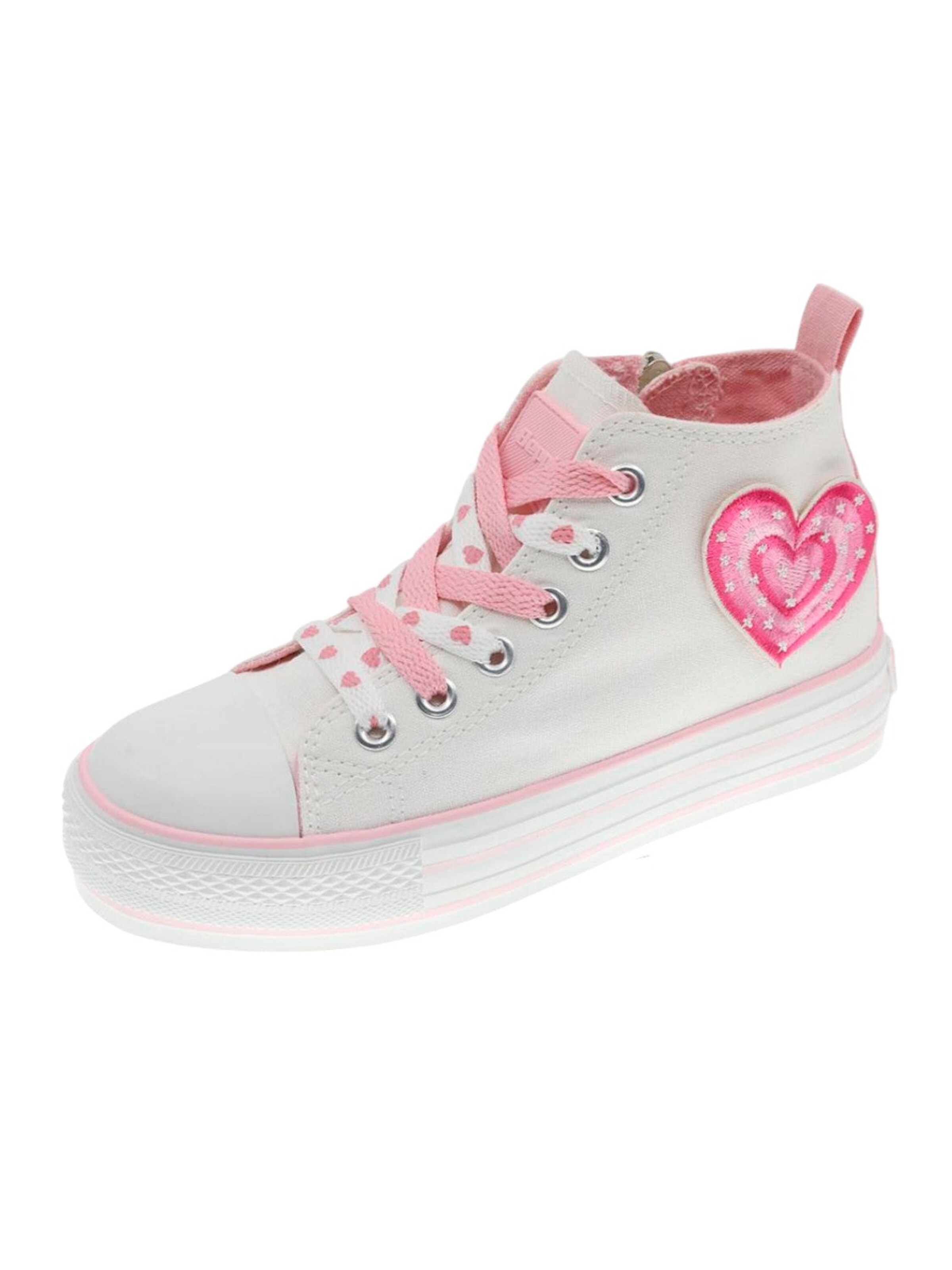 Beppi Sneakers 'Canvas Boot' in Wit: voorkant