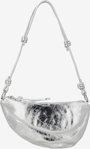 faina - Bolso de hombro en plata: frente