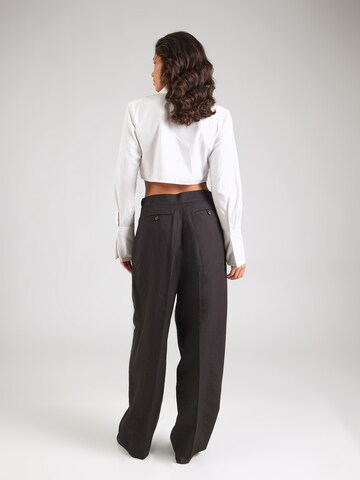 SCOTCH & SODA - Pierna ancha Pantalón plisado 'Quinn' en negro