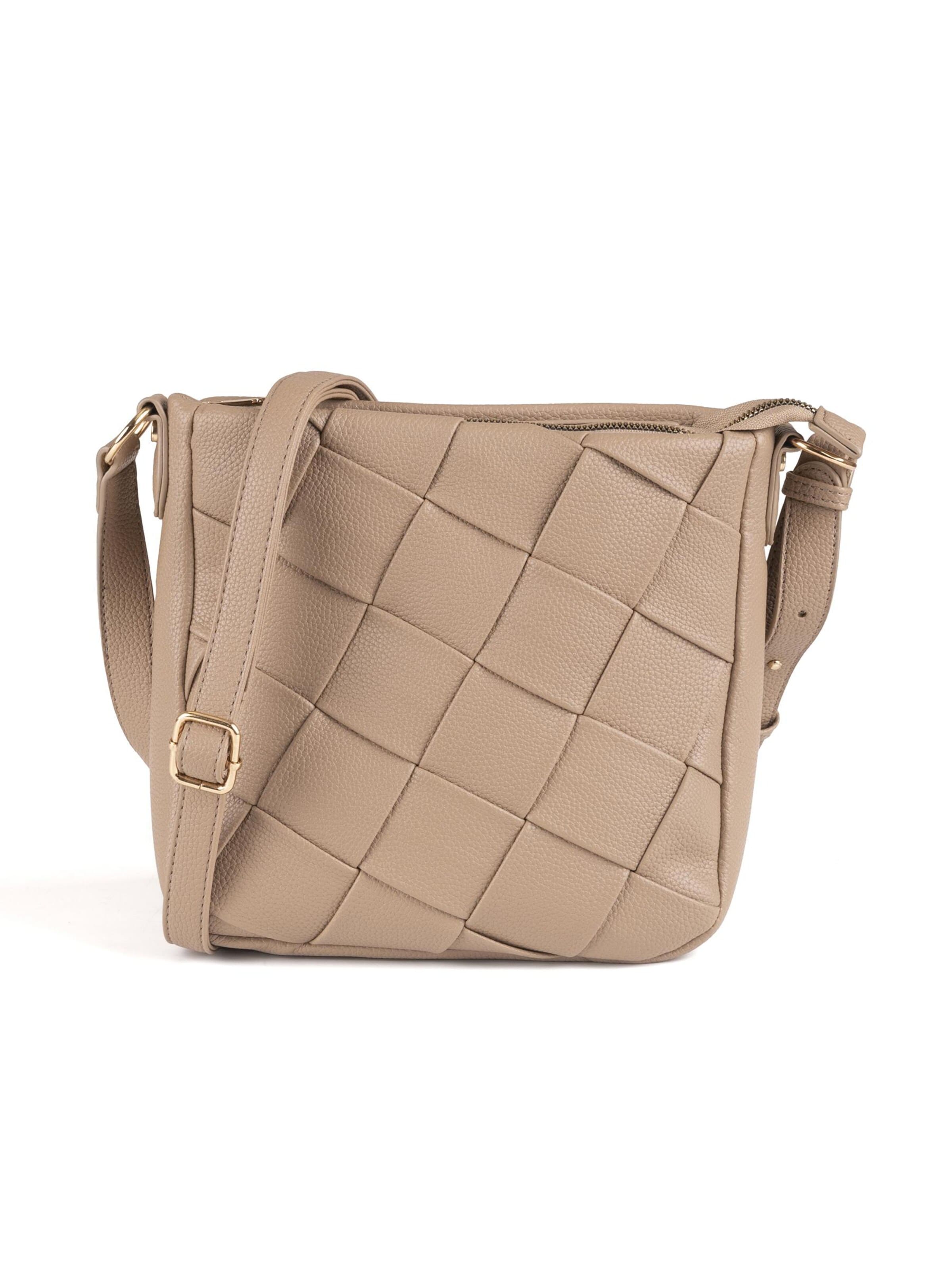 Vivisence Handtas 'T0013' in Beige: voorkant