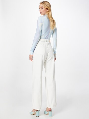 Monki Wide Leg Jeans in Weiß