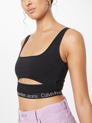 Calvin Klein Jeans Top 'Milano' in Schwarz