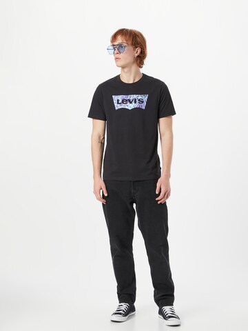 LEVI'S ® Regular Shirt 'Graphic Crewneck Tee' in Schwarz