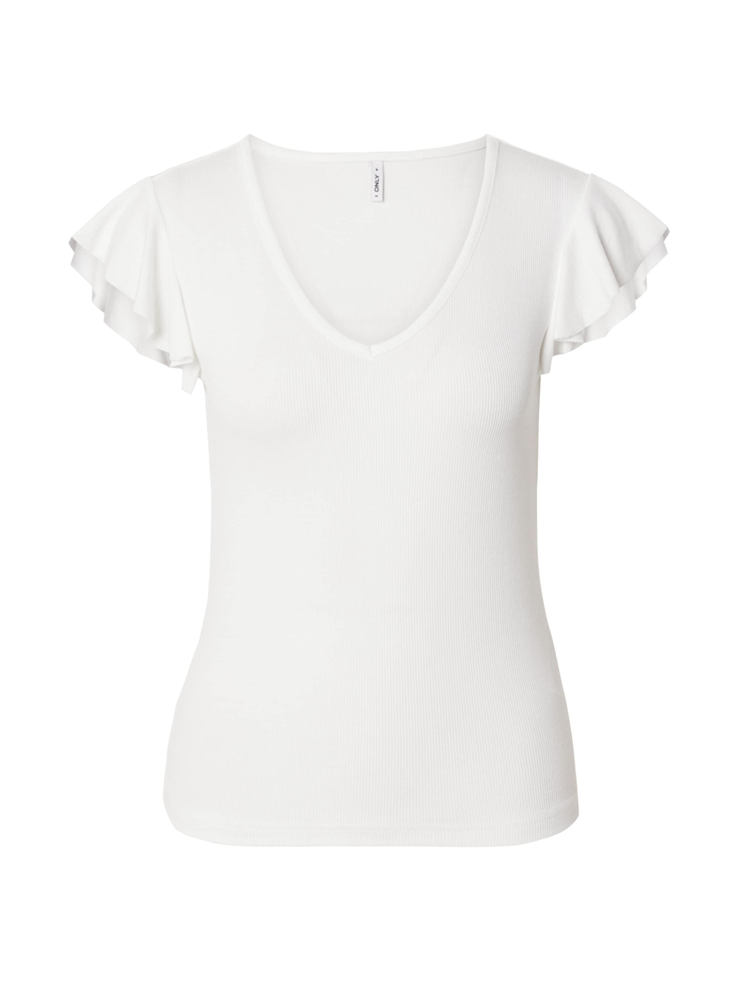 T-shirt 'ONLBelia' ONLY en blanc : devant