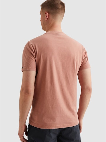 Maglietta 'T-shirt with badge and a garment-dye wash' di PME Legend in rosa