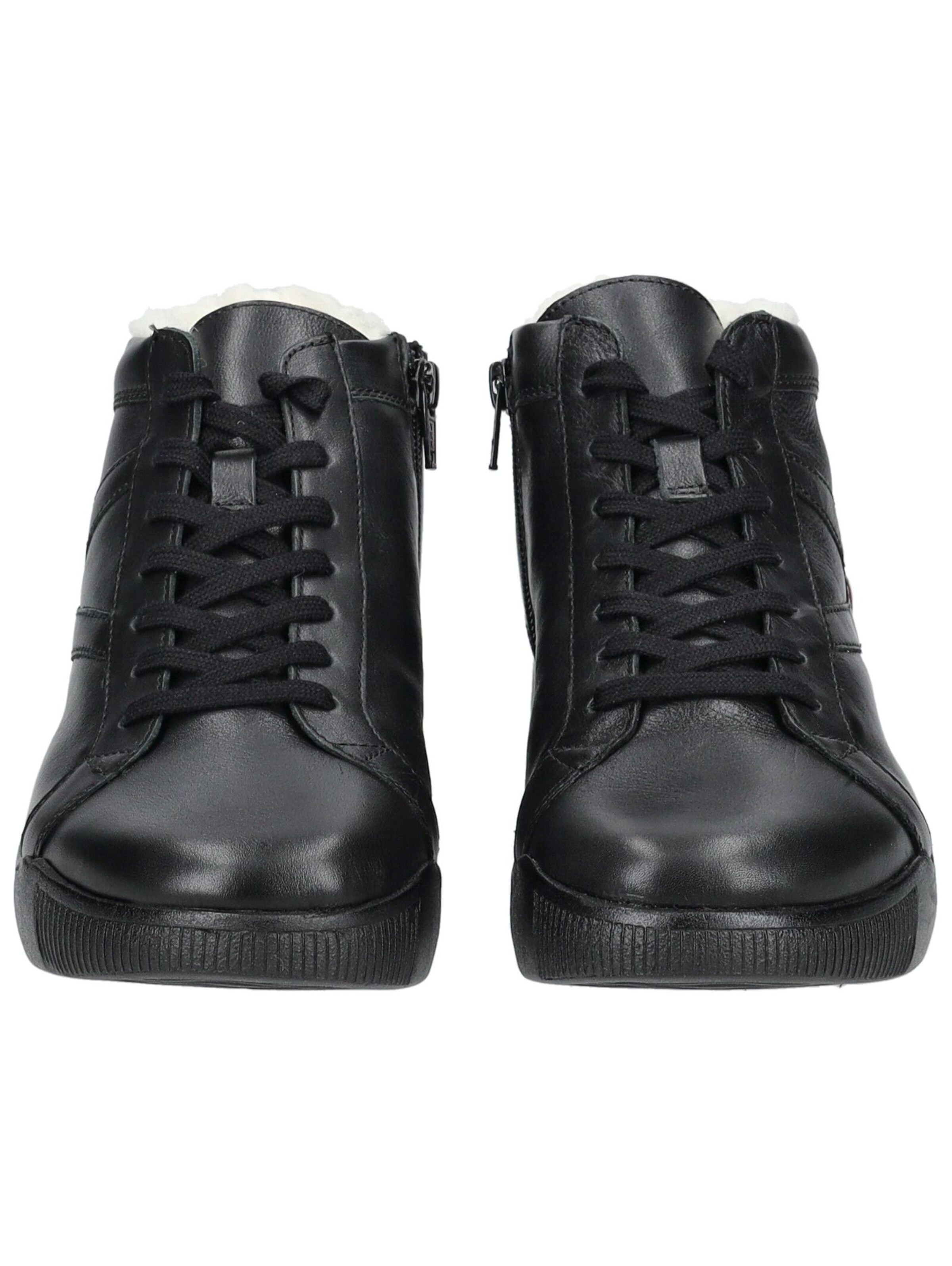 Softinos Lace-up bootie in Black