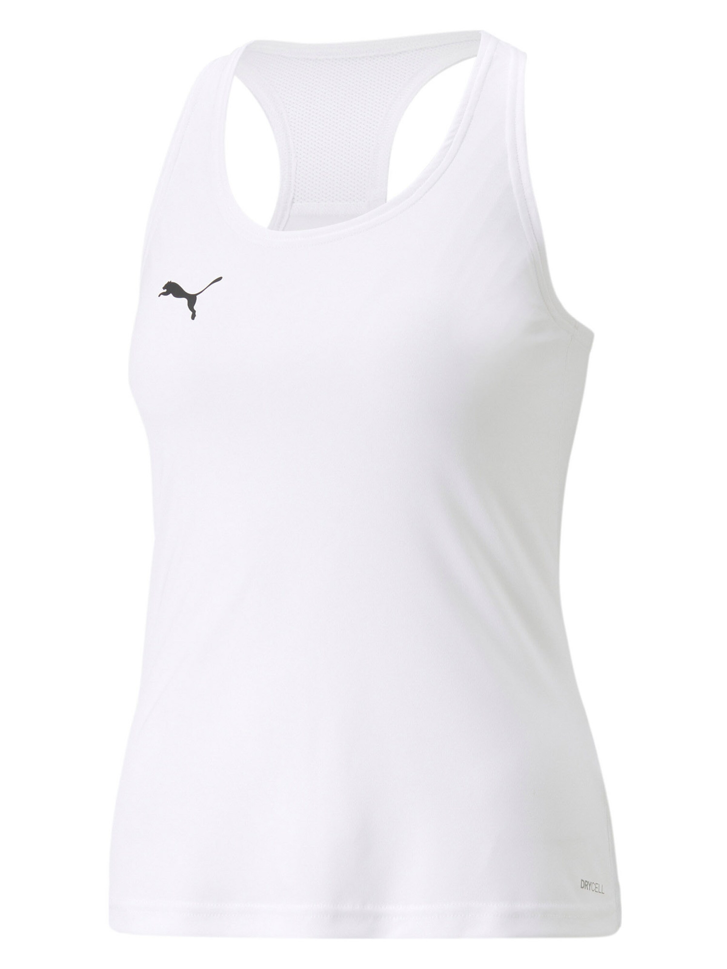 PUMA - Top desportivo em branco: frente