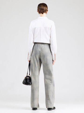 OAKWOOD Zvonový Kalhoty 'URANUS' – šedá