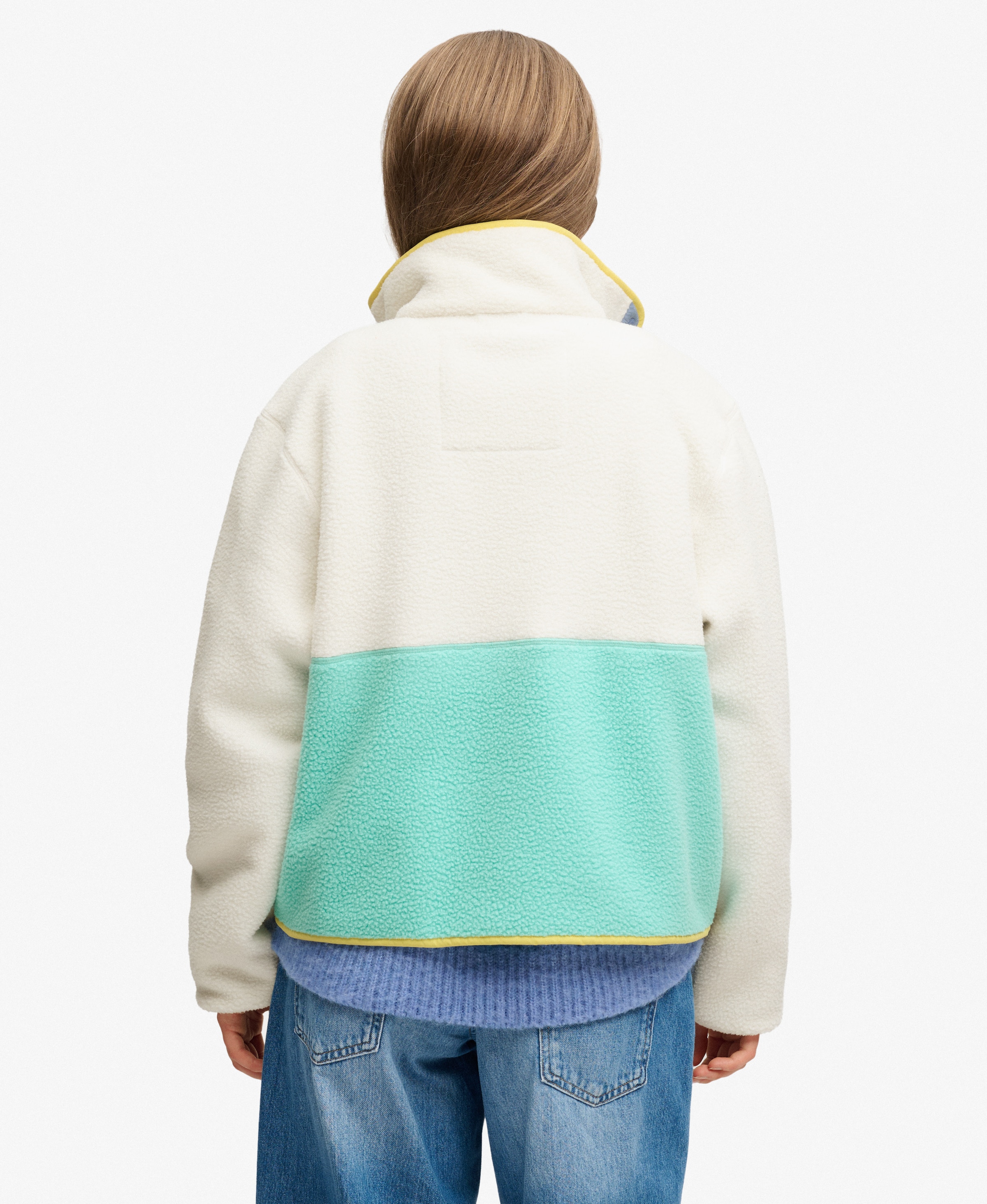 Superdry & Co Fleece jacket in White